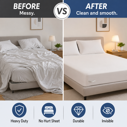4pc Bed Sheet Holder Strips for Mattress - Secure Fit & No Slipping