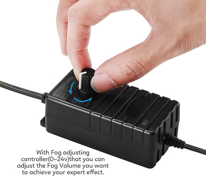 💨12-LED Ultrasonic Mist Maker Fogger – Creates cool mist & colourful light – Perfect for humidifiers, fountains or Halloween decor – runs quietly in water 💧✨