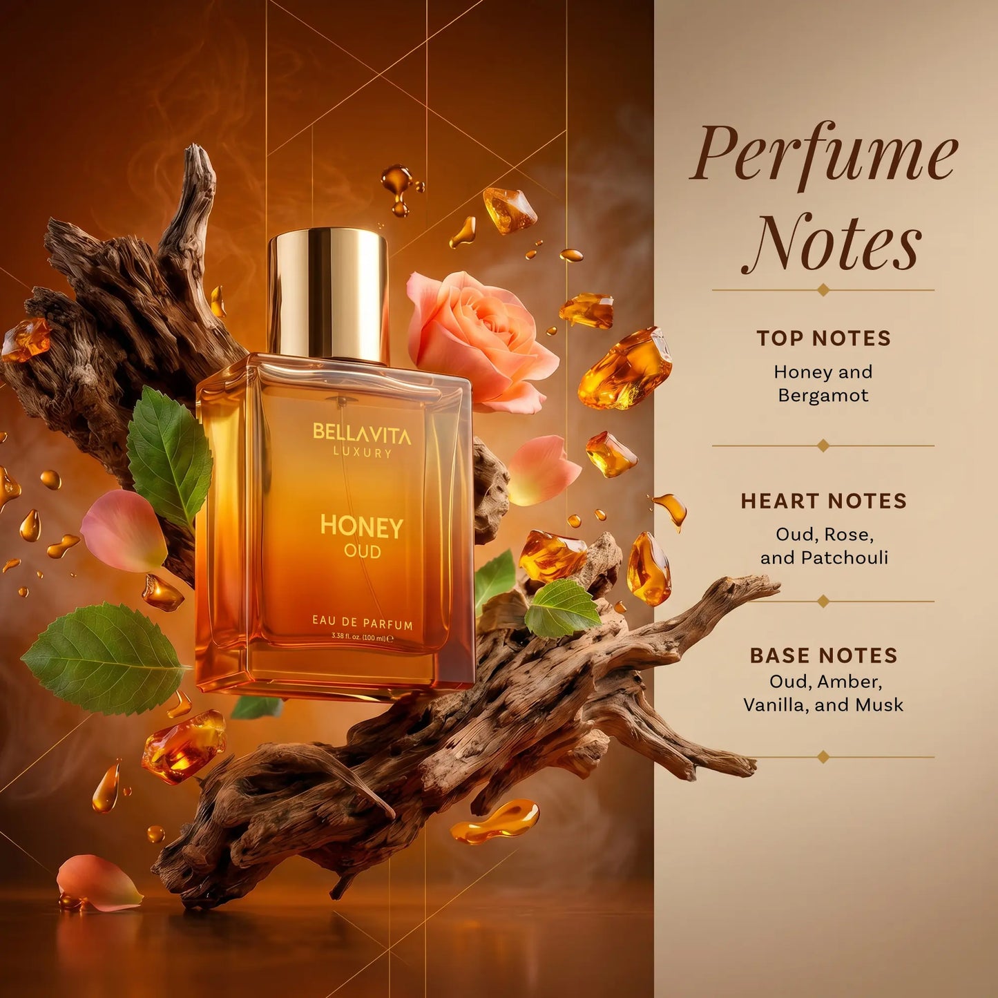 Bella Vita Luxury Honey Oud Eau de Parfum 100ml