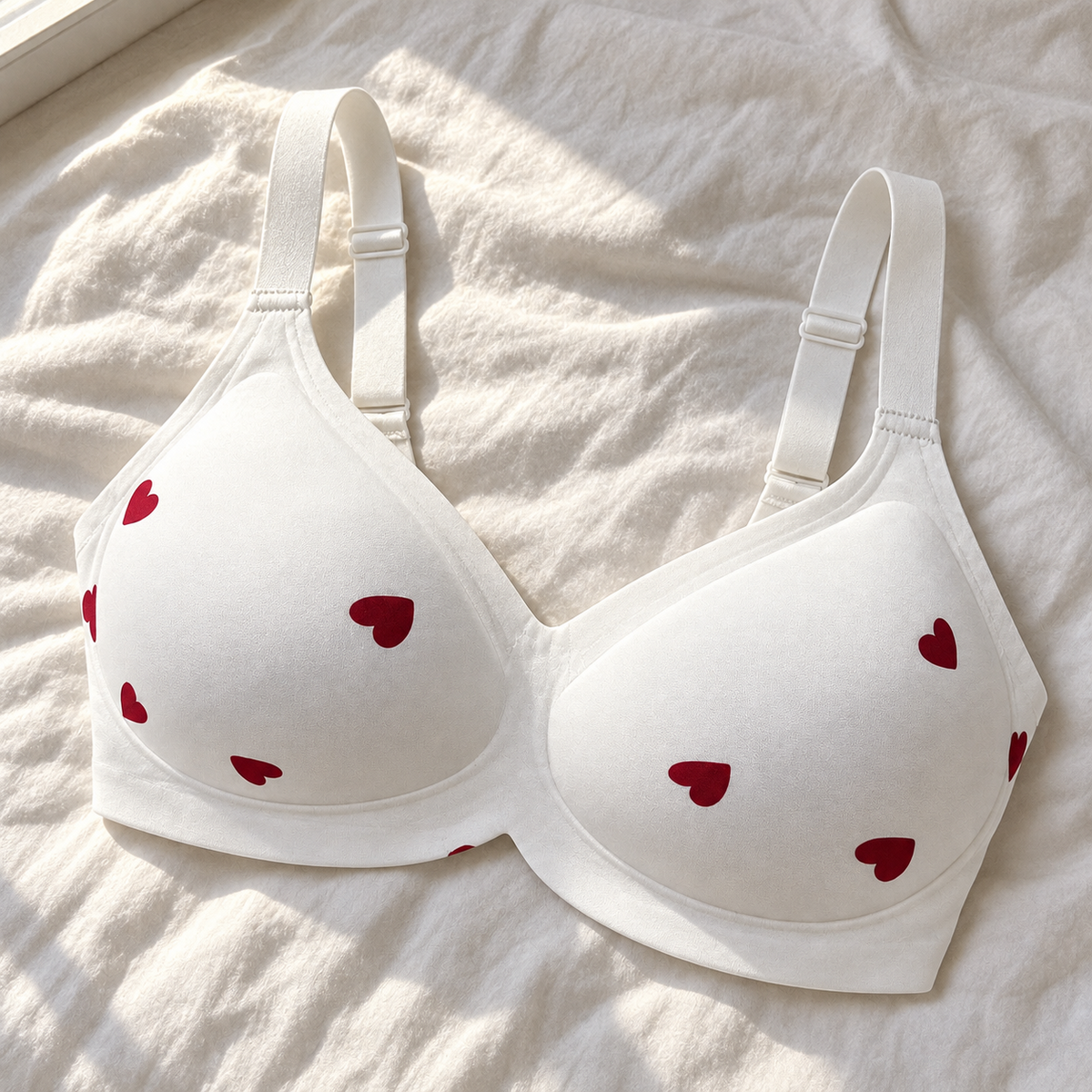 Women's Floral Seamless Jelly Wireless Push-Up Bra