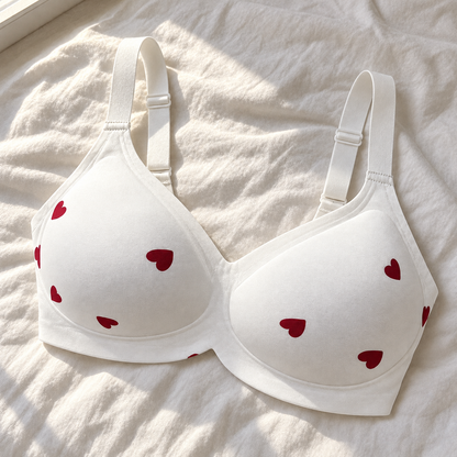 Women's Floral Seamless Jelly Wireless Push-Up Bra