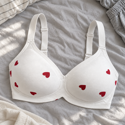 Women's Floral Seamless Jelly Wireless Push-Up Bra