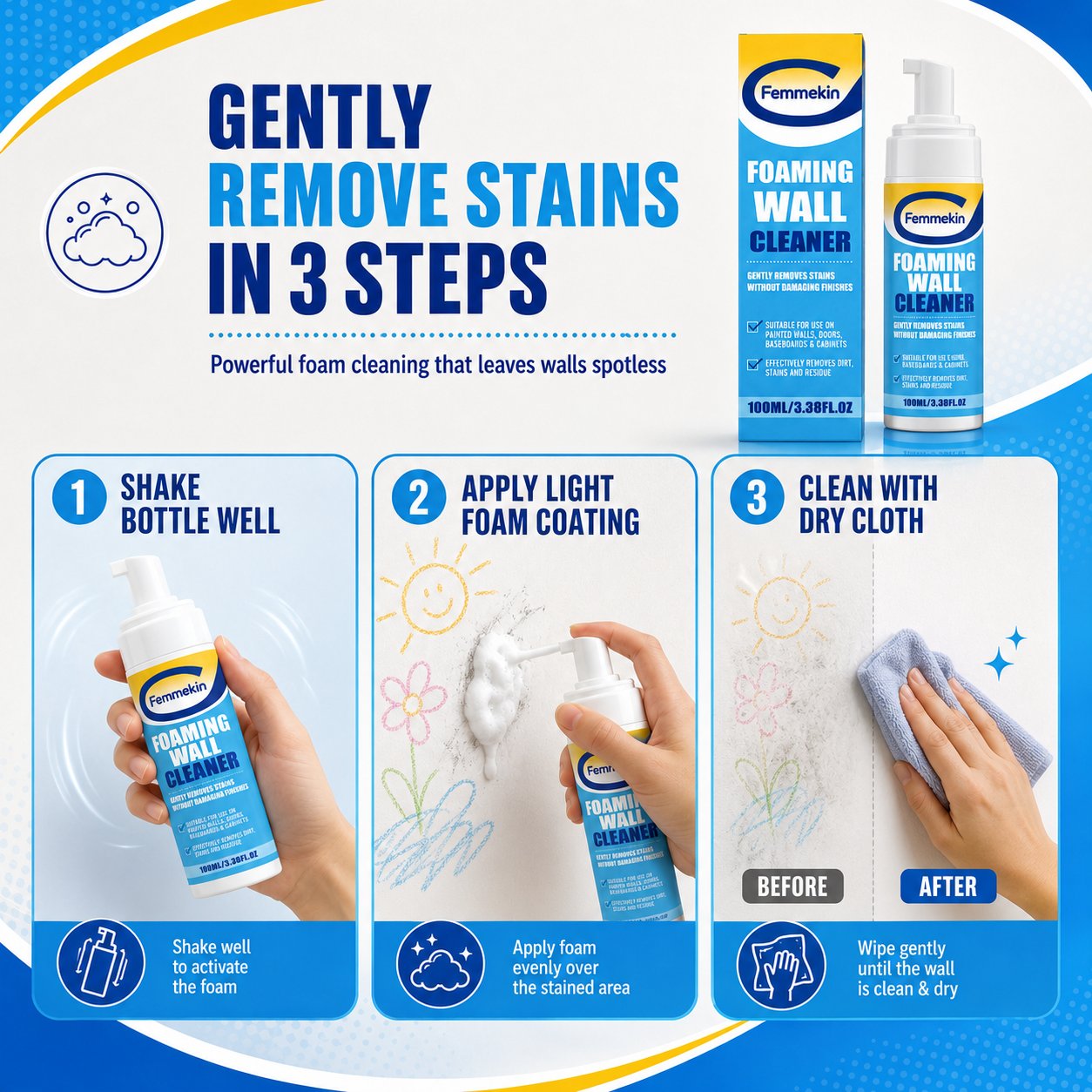 Femmekin Foaming Wall Cleaner