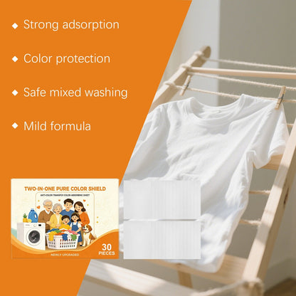 🧺Anti‑Color Transfer Laundry Sheets ✨Dye‑Catching Sheets For Mixed‑Color Washing
