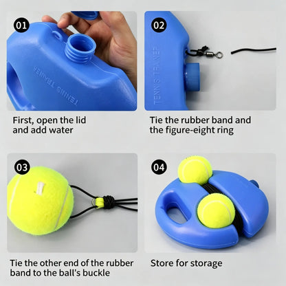 Tennis Training Kit 1 Set with 2  Balls & Ropes