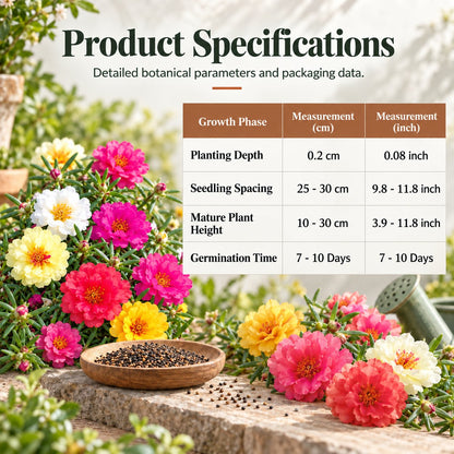 Double-Flower Portulaca Seeds 🌺☀️