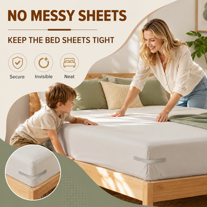 4pc Bed Sheet Holder Strips for Mattress - Secure Fit & No Slipping