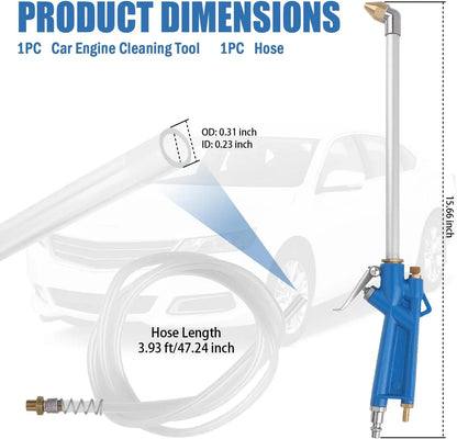 AXIZITECH Pneumatic Engine Cleaning Gun - Heavy Duty