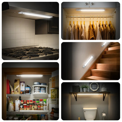 Motion Sensor Under Cabinet Lights - Dimmable & Rechargeable