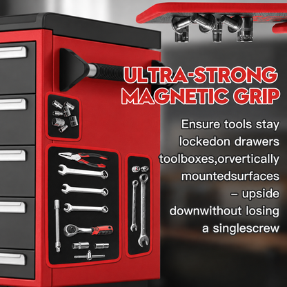 3PC Flexible Magnetic Tool Mat & Tray Holder