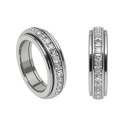 Titanium Steel Anxiety Rings - Spinning Anti-Anxiety