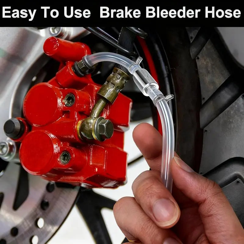 Car Brake Bleeder Hose Kit with One-Way Check Valve