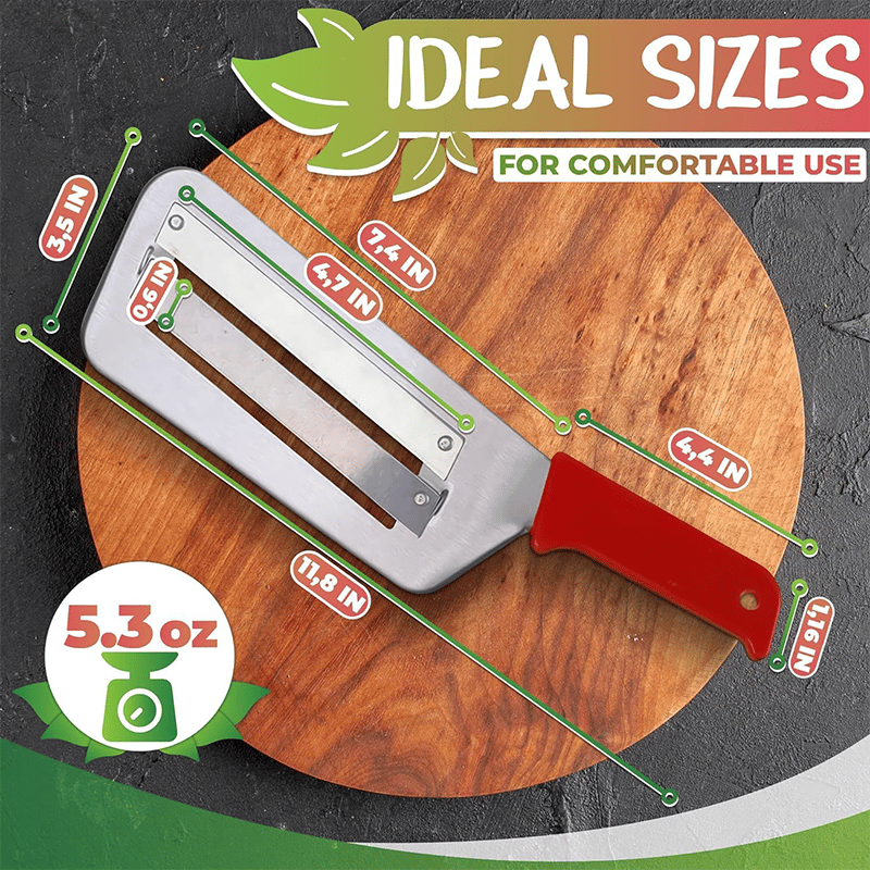 🔥Upgraded Stainless Steel Double-layer Slicer