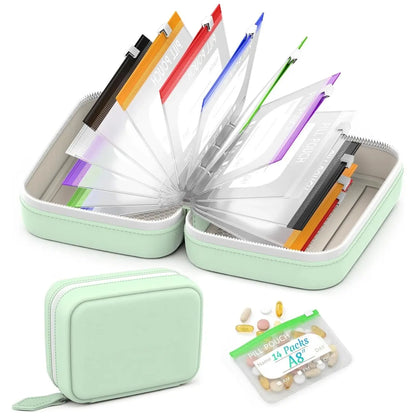 A8 Waterproof Large Pill Organizer Set for Travel and Daily Use