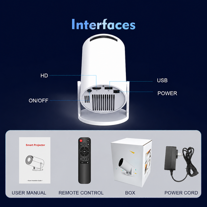 Limited Time Offer — Double Up & Save! 🔥Portable Smart Mini Projector with WiFi 6 & Bluetooth 5.4