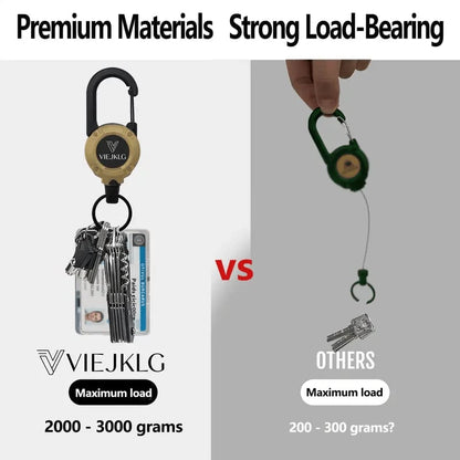 Retractable Carabiner Keychain