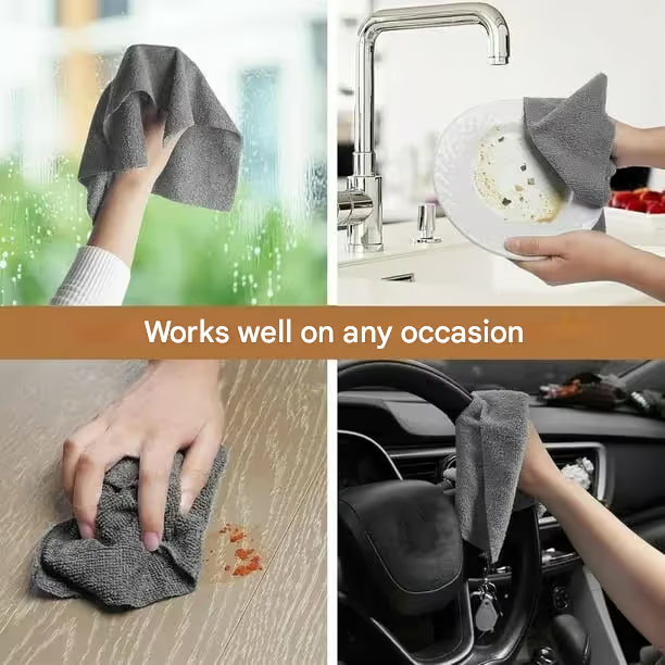 ⏰Tear-off cloth, washable and scratch-free cloths