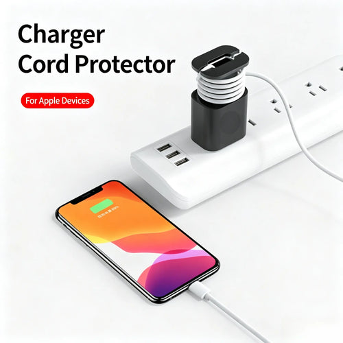 Silicone Apple Charger Protector with Cord Wrap
