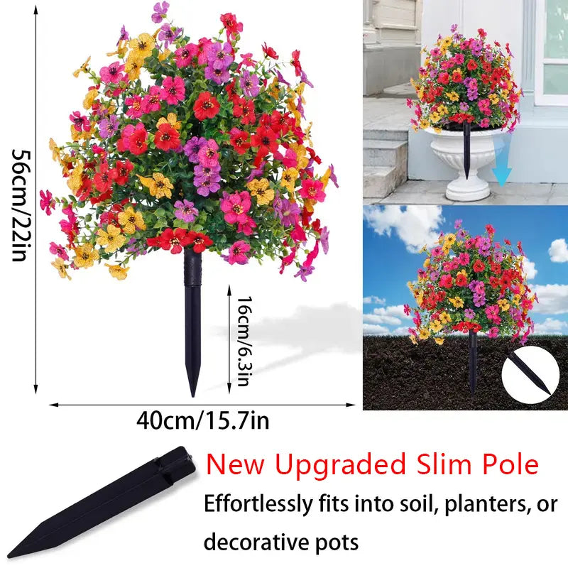 Artificial Daisy Flowers with Eucalyptus Leaves Home Garden Decor