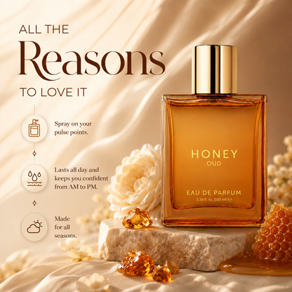 Honey Oud Eau de Parfum with Patchouli Vanilla and Bergamot