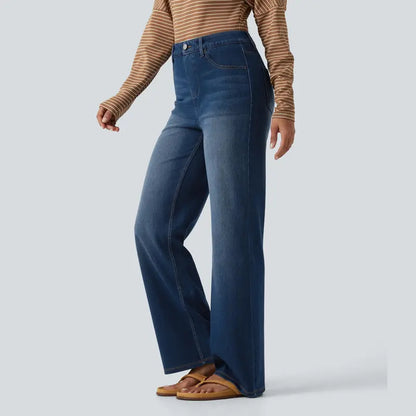 Women's High-Waisted Sculpting Straight-Leg Jeans