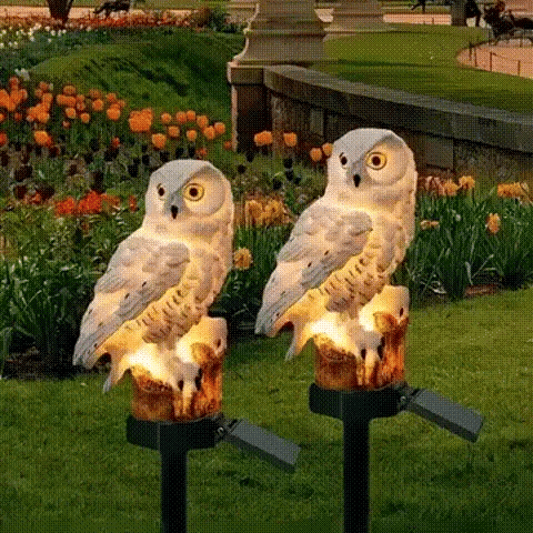 Waterproof Solar Owl Light – LED Pathway Light for Lawn, Garden & Outdoor Decor
