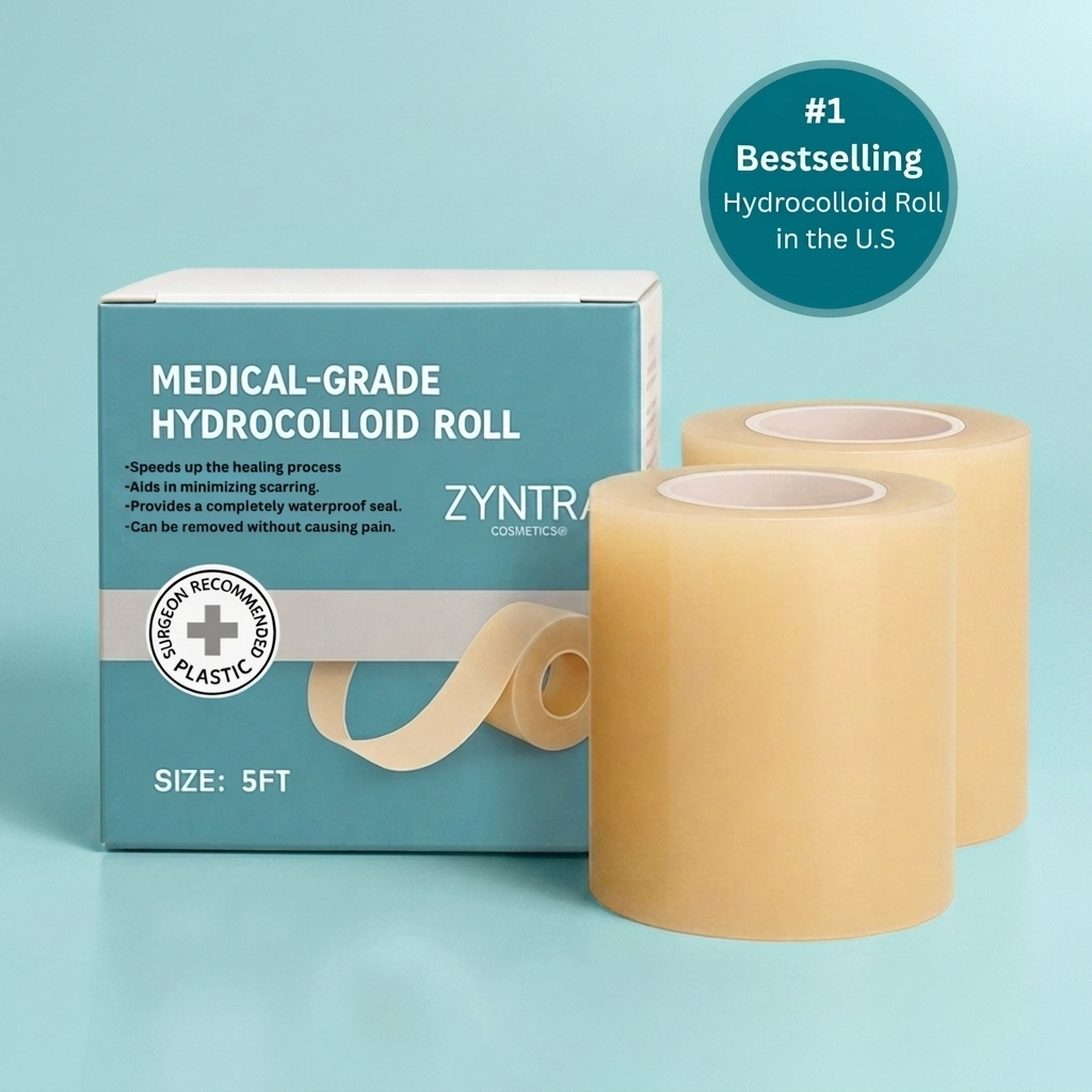Zyntra Hydrocolloid Roll — medical-grade hydrocolloid patches, cut to any size