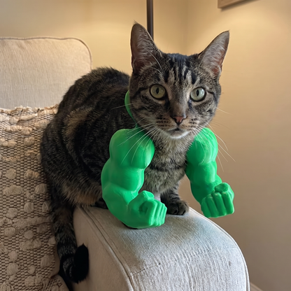 Mighty Meow Muscle Arms Toy - Funny Cat Costume Toy