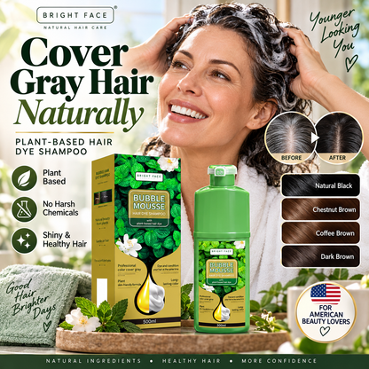 🏆 Last Day Special Price 29.99! 💇‍♀️Long‑Lasting Plant‑Based Foam Hair Dye｜Ammonia‑Free Easy DIY At‑Home Foam Hair Color