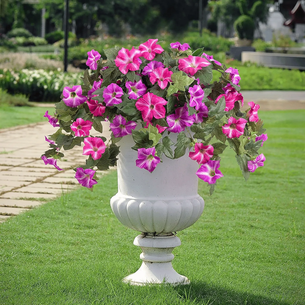 Last Day 60% OFF🔥 Fade-Proof, UV-Resistant Artificial Petunias – Vibrant, Colorfast Outdoor Flowers for Patio & Garden