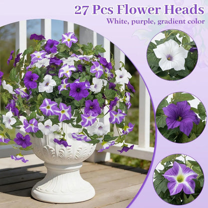 Last Day 60% OFF🔥 Fade-Proof, UV-Resistant Artificial Petunias – Vibrant, Colorfast Outdoor Flowers for Patio & Garden