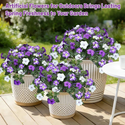 Last Day 60% OFF🔥 Fade-Proof, UV-Resistant Artificial Petunias – Vibrant, Colorfast Outdoor Flowers for Patio & Garden