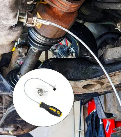 Heavy-Duty Magnetic Oil Drain Bolt Removal Tool 14 in