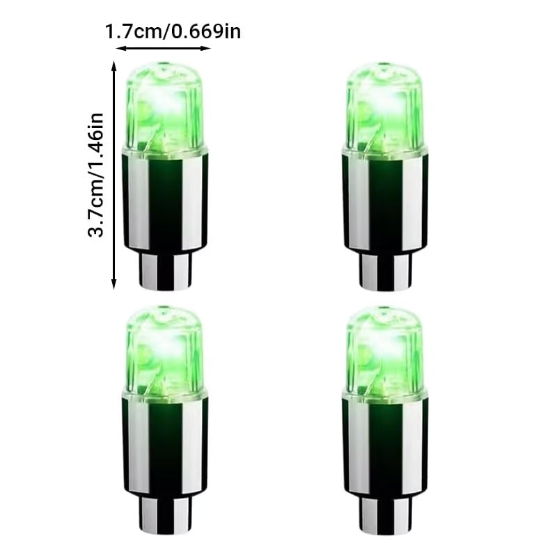 Waterproof LED Tire Valve Cap Light