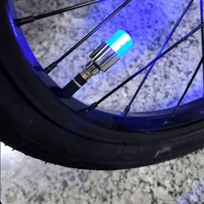 Waterproof LED Tire Valve Cap Light