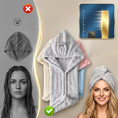 Ultra Absorbent Fast-Drying Hair Turban