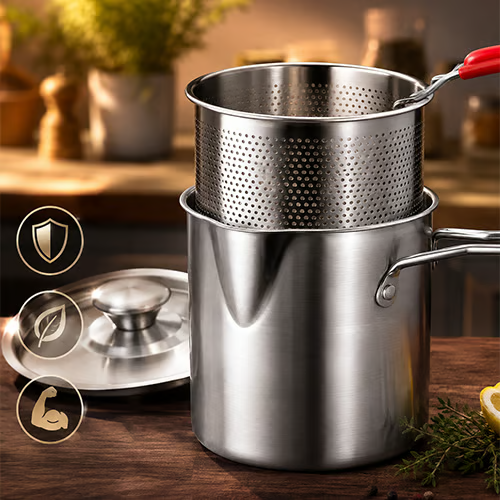 304 Stainless Steel Multifunctional Fryer