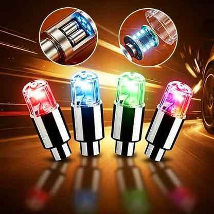 Waterproof LED Tire Valve Cap Light
