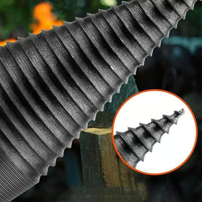 Firewood Log Splitter Drill Bit – Heavy-Duty Carbon Steel Wood Splitting Cone