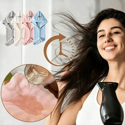 Ultra Absorbent Fast-Drying Hair Turban