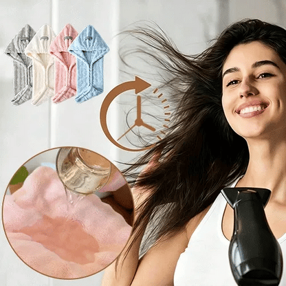 Ultra Absorbent Fast-Drying Hair Turban