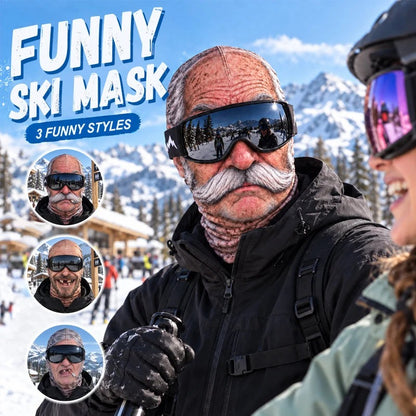 🎿 Realistic Face Balaclava – Funny Ski & Snowboard Mask for Cold Weather Adventures