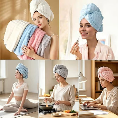 Ultra Absorbent Fast-Drying Hair Turban