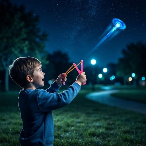 Illuminated Slingshot Flying Arrow