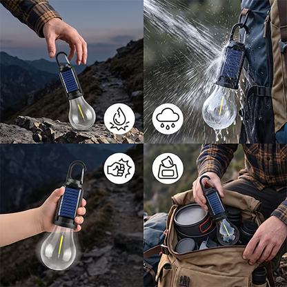 Solar USB Rechargeable LED Camping Lantern