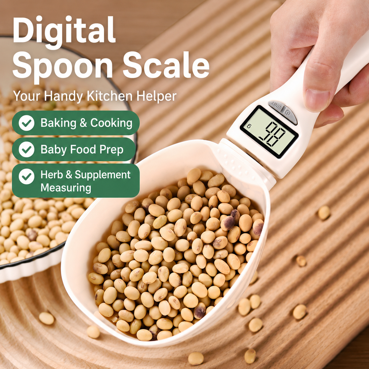 🔥Smart Measuring Spoon 🥄⚖️ Precision Cooking Made Easy! 🎂☕