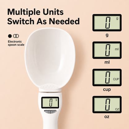 🔥Smart Measuring Spoon 🥄⚖️ Precision Cooking Made Easy! 🎂☕