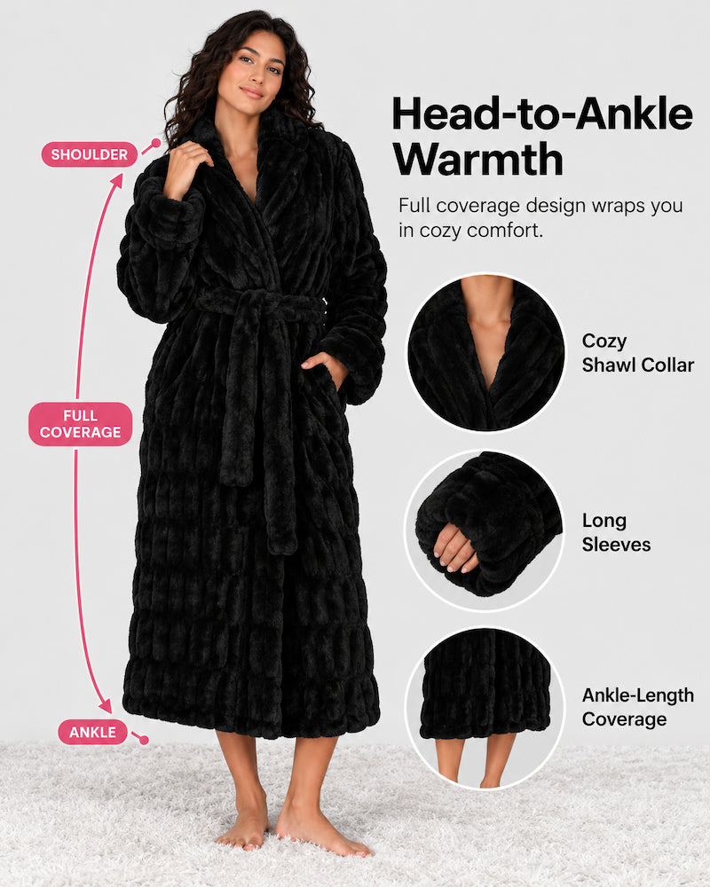 Plush Cloud-Like Ultra Cozy Fluffy Robe