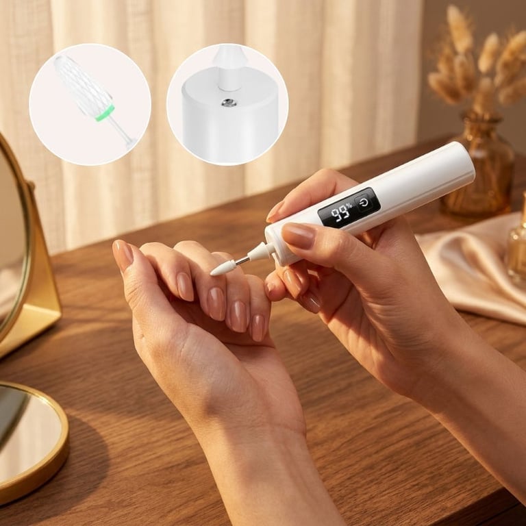Electric Nail Grinder with LED Light