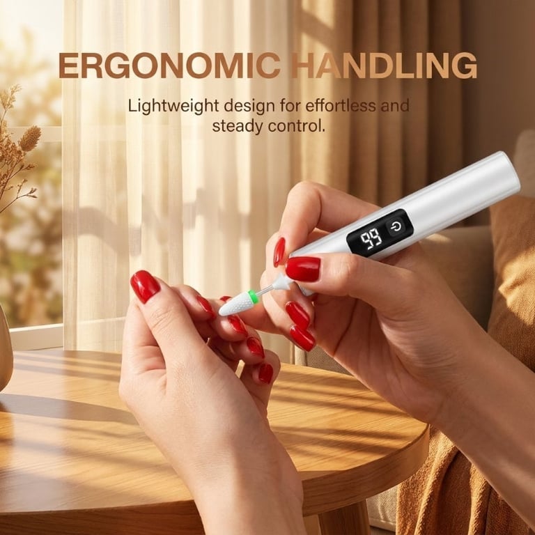 Electric Nail Grinder with LED Light